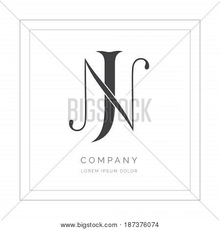 Creative J N letters vector logo design. JN Vector sign. Logotype symbols