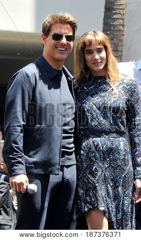 Tom Cruise and Sofia Boutella at Universal Celebrates 