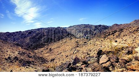 Alien desert landscape of Joshua Tree National Park