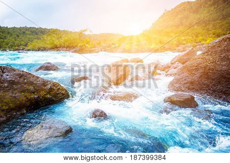 Clear Blue Mountain River