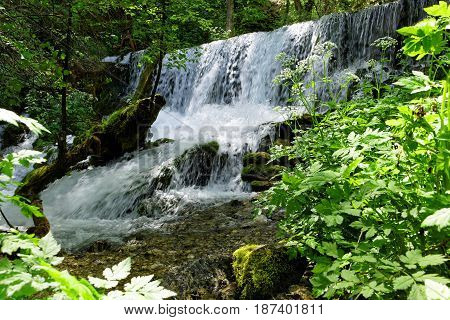 Mountain river spring of the river Vrelo near the city of Perucac, Serbia