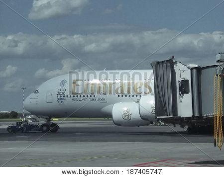 Airbus A380 Of The Emirates Airlines