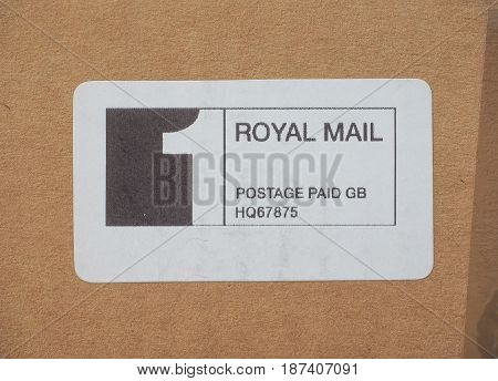 Royal Mail Postage Paid