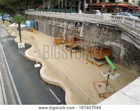 Pirate Bay Shore By The Seine In Paris