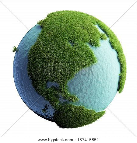 Green Planet Earth 3D ( version 01 )