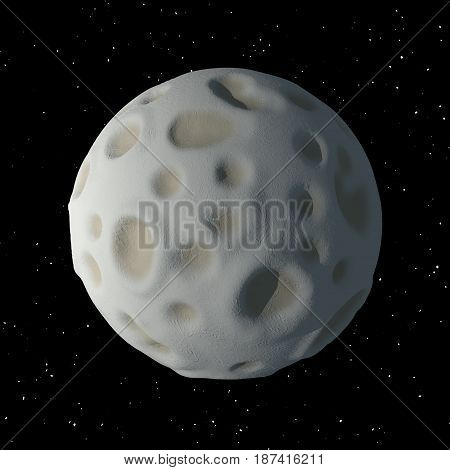 3D Moon ( with black background )