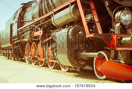 Details Of Polish Steam Locomotive.