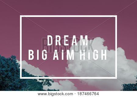 Sky nature photo with motivate quotes 