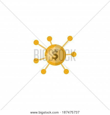 Flat Crowdfunding Element. Vector Illustration Of Flat Financing Isolated On Clean Background. Can Be Used As Financing, Crowdfunding And Joint Symbols.