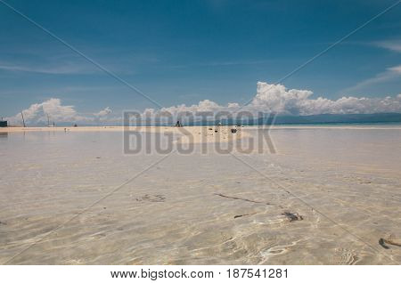 Beautiful Sand Bar By The Beach In Bantayan Island