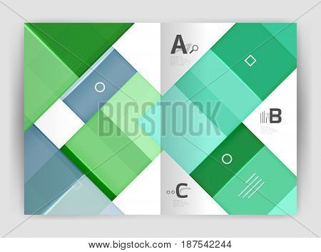 Colorful modern stripes business flyer. design for print workflow layout, diagram, number options or web design