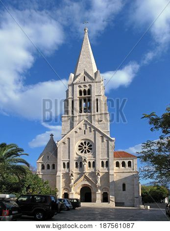 Parish Church of Christ the King aisled basilica built in the neo-Romanesque style