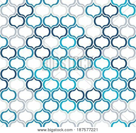 Abstract background with original lattice of geometric forms. Oriental motifs.