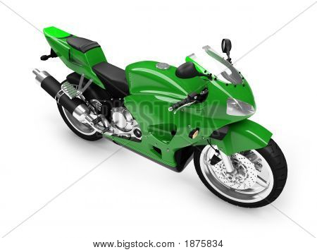 Vista frontale isolato moto 02