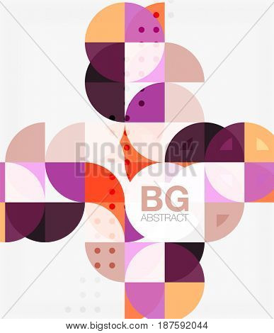  geometric circle abstract background. template background for workflow layout, diagram, number options or web design