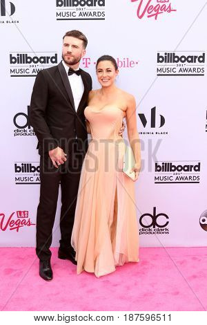 LAS VEGAS - MAY 21:  Sam Hunt, Hannah Lee Fowler at the 2017 Billboard Music Awards - Arrivals at the T-Mobile Arena on May 21, 2017 in Las Vegas, NV