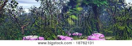 paysage de jungle avatar-style