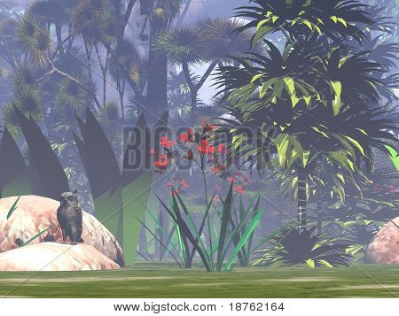 paysage de jungle style avatar film