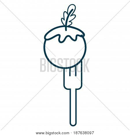 contour fresh tomato to prepair natural salad, vector illustration