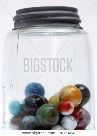 Murmeln In alten Jar, Top-zwei Drittel und Deckel