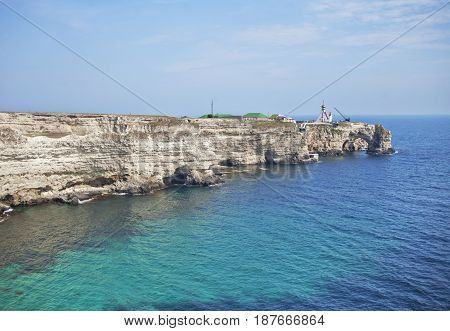 Black Sea. Atlesh. Cape Tarhankut In Crimea.