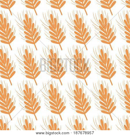 healthy wheat organ plant nutricious background, vector illustration