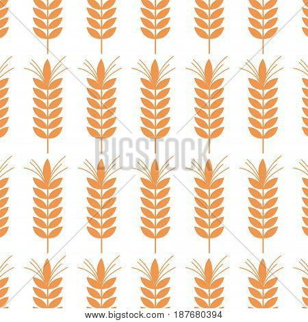 healthy wheat organ plant nutricious background, vector illustration