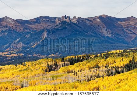 Autumn Scenery in the Rocky Mountains of Colorado