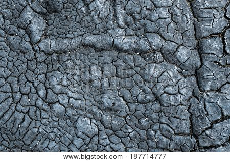 Texture Of The Dried Tar, Fuel Oil On The Roof Of The Industrial Structure.