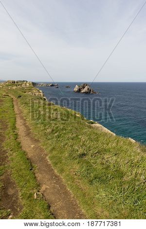 The Beach Of Arnia In Cantabria, Spain