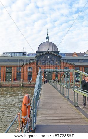 Fischmarkt Building Fish Market At Hamburg, Germany