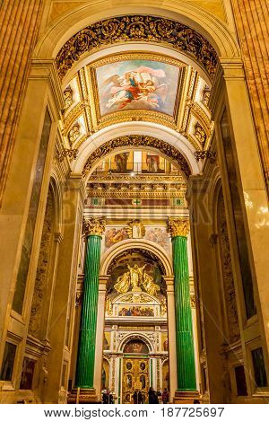 St. Isaac's Cathedral in St. Petersburg, Russia. Architectural monument.