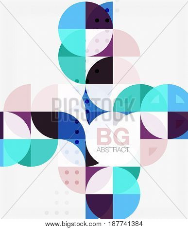  modern elegant circle banner. template background for workflow layout, diagram, number options or web design