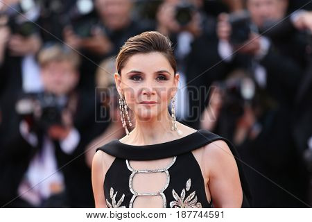 Clotilde Courau attends the 'The Meyerowitz Stories' screening during the 70th annual Cannes Film Festival at Palais des Festivals on May 21, 2017 in Cannes, France. 