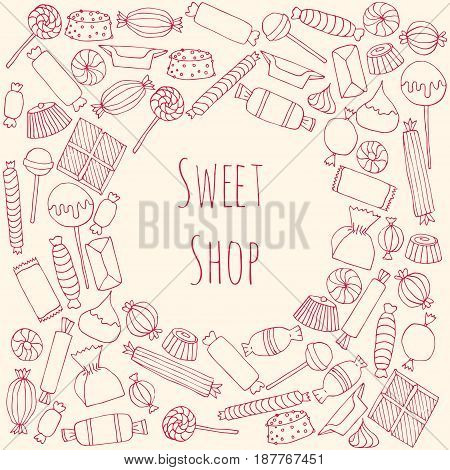 Hand Drawn Candy Set