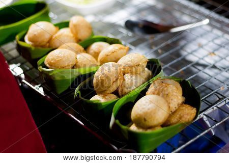 Thai Fresh Fried Coconut Cakes