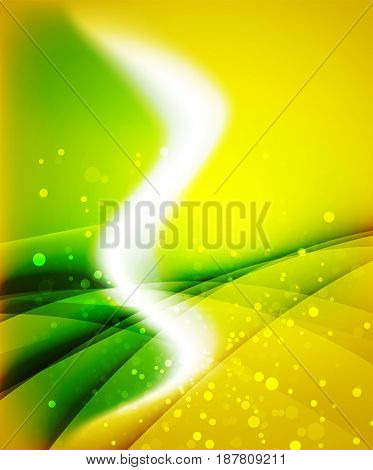 Shiny wave, magic light efffect abstract background