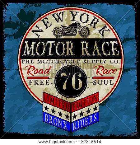 Vintage Motorcycle T-shirt Graphic  fashion style sports