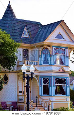 Large historic refurbished Victorian Home taken in a residential neighborhood