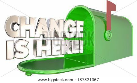 Change is Here Mailbox Message Alert Adapt 3d Illustration