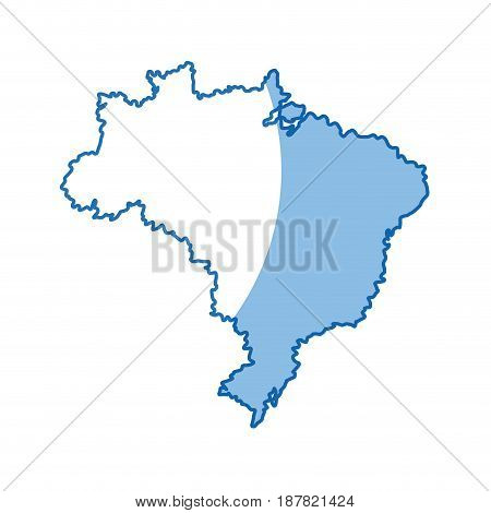 map of brazil cartography geography tourism travel vector illustration
