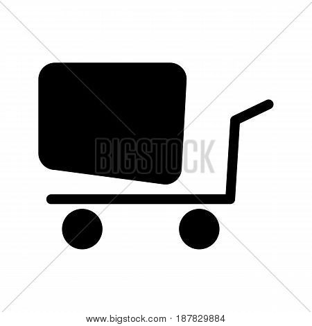 Vector linear ashopping cart icon, eps 10