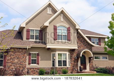 Close up suburban house