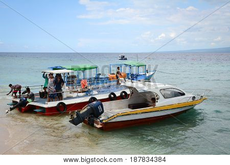 Seascape Of Gili Islands In Indonesia