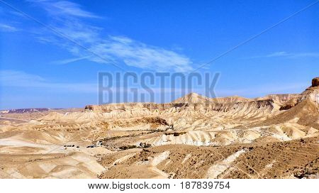 Canyon Ein Avdat In Negev Desert