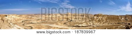 Panoramic View Of Canyon Ein Avdat