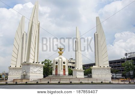 Democracy Monument Is A Public Monument In The Centre Of Bangkok, Capital Of Thailand