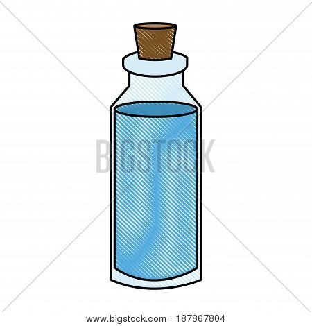 spa bottle essencial oil treatment aroma vector illustration
