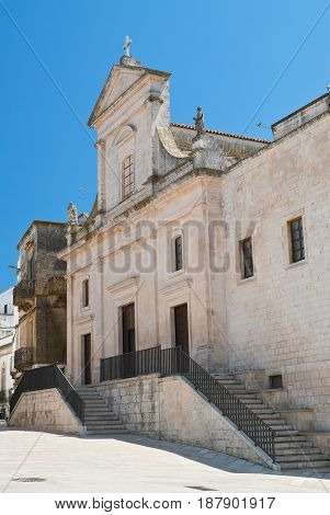 Mother church of Cisternino. Puglia. Southern Italy.