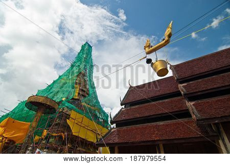 The Restoration Repairs Phra That Chae Haeng, Nan Province, Thailand